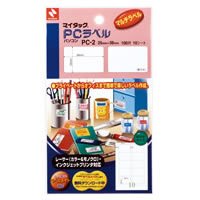 NICHIBAN  PCラベル一般無地 PC-2 ニチバン 4987167032425（10セット）