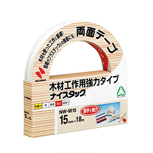 Nichiban Nicetack double-sided tape for wood work 15mm NW-M15 Nichiban 4987167054816 (10 sets)