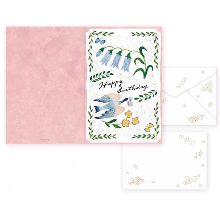 ピーコック ＢＩＲＤＢＩＲＴＨＤＡＹＣＡＲＤＰＩＮＫ 27-053　4961187270531（5セット）
