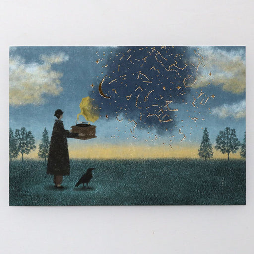 Carte postale estampillée paon Nocturne 25-518 4961187255187 (5 jeux)