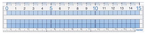 Righello a griglia di facile lettura 18 cm Reimei Fujii 4902562339719 (10 set)