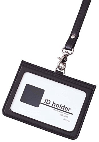 IDカードホルダー 2ポケット ブラック GLP155B レイメイ藤井 4902562354293（10セット）