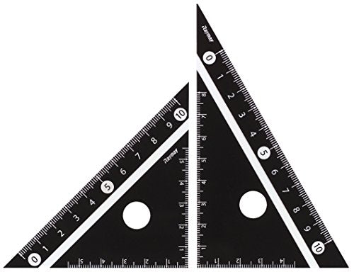 Righello triangolare Reimei bianco e nero nero APJ251B Reimei Fujii 4902562416359 (10 set)