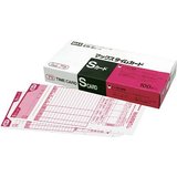 マックス タイムカード ER-Sカード レッド マックス 4902870729981（10セット）