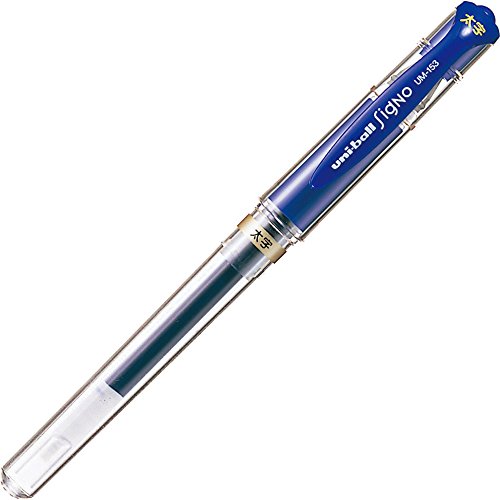 pen dakwat gel uni Signo 1.0 pensil Mitsubishi biru 4902778579879 (10 set)