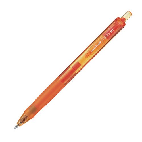 uni ノック式ゲルインクボールペン シグノRT 0.38 オレンジ 三菱鉛筆 4902778720769（10セット）