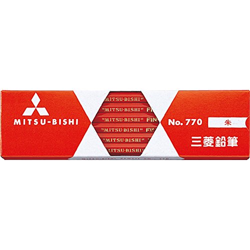三菱 赤鉛筆 770 6角軸 ダース 三菱鉛筆 4902778973318（10セット）