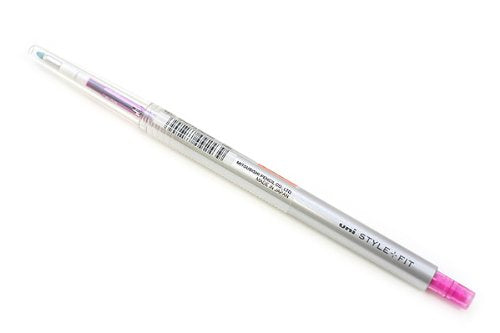 uni ゲルインクボールペンノック式 スタイルフィット 0.28 ピンク 三菱鉛筆 4902778092439（10セット）