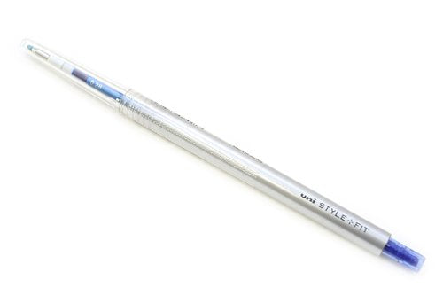 uni ゲルインクボールペンノック式 スタイルフィット 0.28 ブルー 三菱鉛筆 4902778092477（10セット）