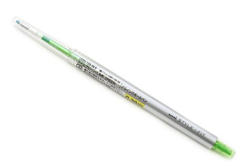 uni ゲルインクボールペンノック式 スタイルフィット 0.38 ライムグリーン 三菱鉛筆 4902778092552（10セット）