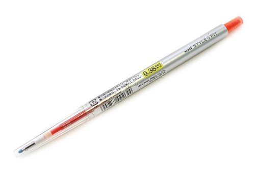uni ゲルインクボールペンノック式 スタイルフィット 0.38 マンダリンオレンジ 三菱鉛筆 4902778092644（10セット）