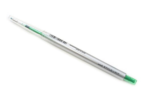 uni ゲルインクボールペンノック式 スタイルフィット 0.5 グリーン 三菱鉛筆 4902778092729（10セット）