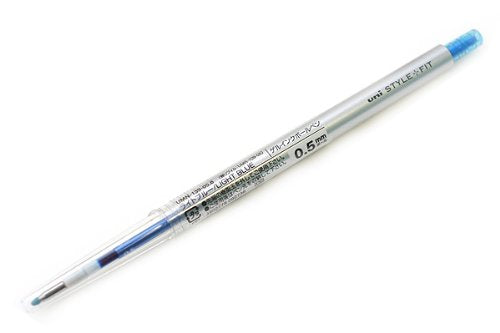 uni ゲルインクボールペンノック式 スタイルフィット 0.5 ライトブルー 三菱鉛筆 4902778092736（10セット）