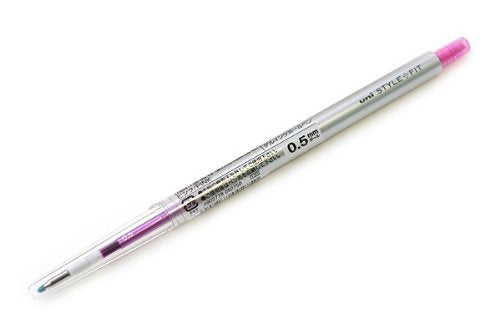 uni ゲルインクボールペンノック式 スタイルフィット 0.5 ピンク 三菱鉛筆 4902778092750（10セット）