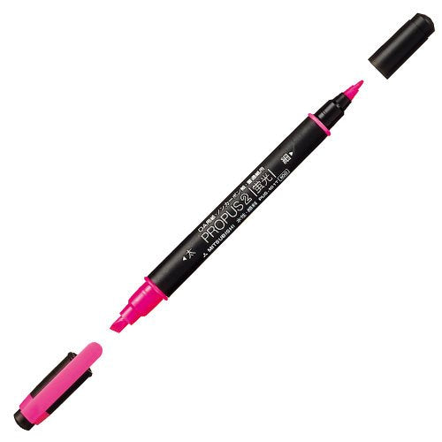 uni Propass 2 Highlighter Pen Peach Mitsubishi Pencil 4902778184189 (10 sæt)