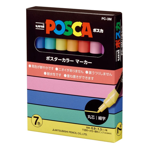 Mitsubishi Mitsubishi blyant Uni Posca PC-3M 7 farver PC3M7C 4902778202784