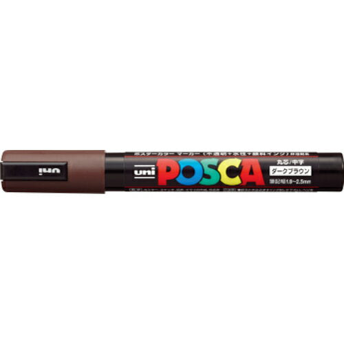 ミツビシ 三菱鉛筆 Uni ポスカＰＣ－５Ｍダークブラウン２２ PC5M.22　4902778208205