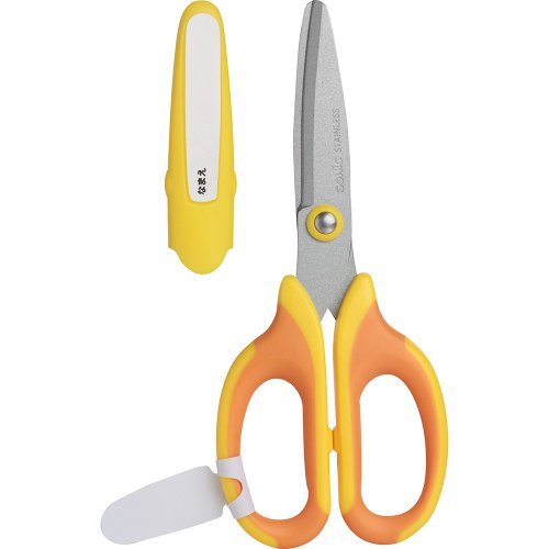Gunting Kanak-Kanak Sekolah Sonic Megasaku untuk Tangan Kiri Kuning SK-367-Y Sonic 4970116035219 (10 set)