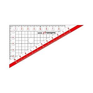 ソニック ナノピタ 三角定規 10cm リバーシブル SK-7501 ソニック 4970116039088（10セット）