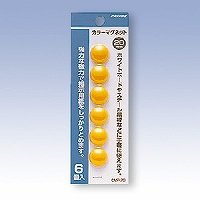 カラーマグネット 丸型 CMP-20-Y 日本クリノス 4997962202107（10セット）