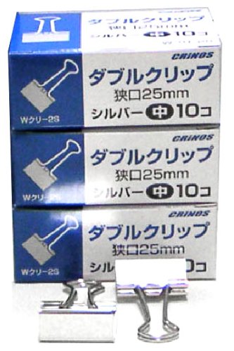 Nippon Crinos Double Clip Argento Medio W Cree 2s Nippon Crinos 4997962201216 (10 set)