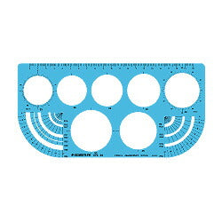 Staedtler skabelon cirkel/omkreds lineal 97638 Stedtler Japan 4955414976389 (10 sæt)