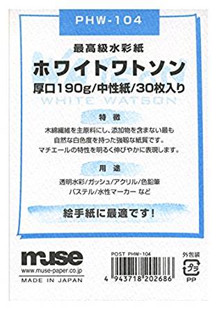 Muse-Postkartenpaket Weiß Watson PHW-104 Muse 4943718202686 (10 Sets)