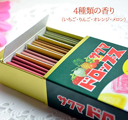 カメヤマ サクマドロップス ミニ寸線香 カメヤマ 4901435796994（10セット）