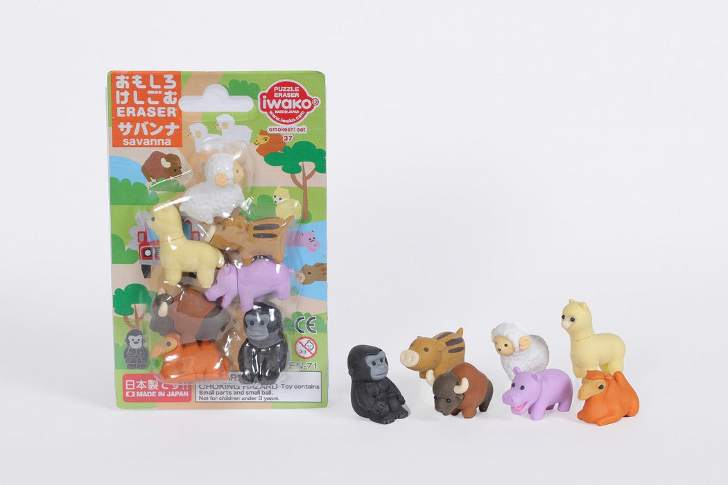 Iwako Eraser Savanna ER-BRI060 Iwako 4991685190024 (10 sets)