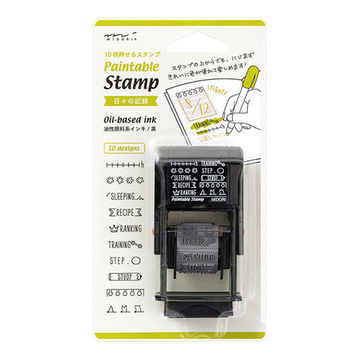 Tampon rotatif, motif d'enregistrement quotidien (35419006), remplissage de conception 4902805354196 (10 jeux)