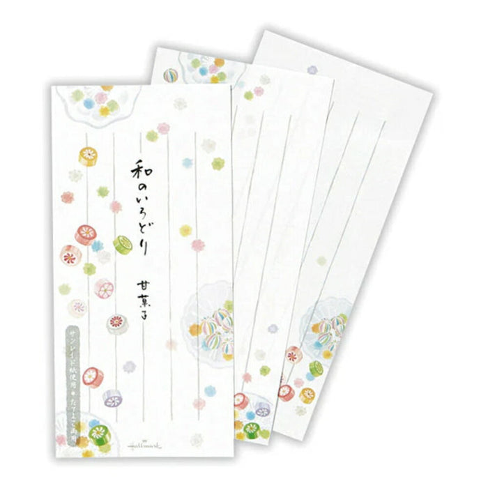 日本ホールマーク 一筆箋和のいろどり甘 818746　4961099818746（6セット）