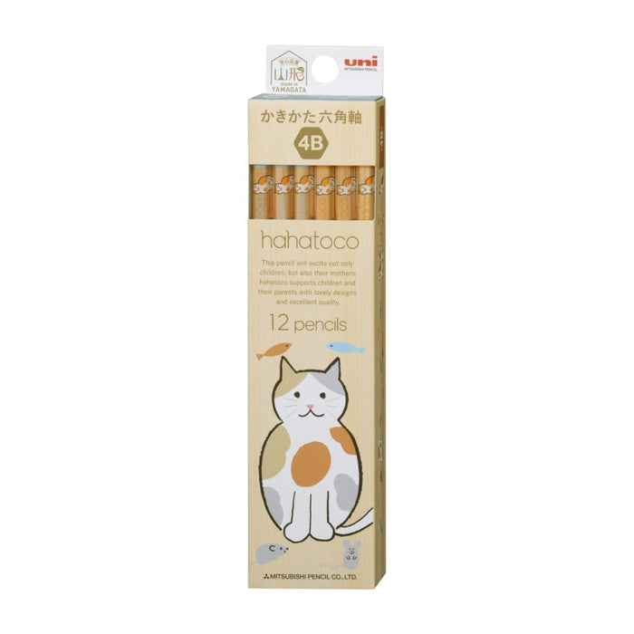 Mitsubishi Pencil Uni hahatoco calico motif chat 4B 4902778281512