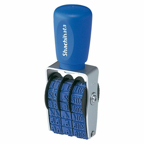 Shachihata Rotating Rubber Stamp Ergo Grip Kalendar Tulen Tarikh Mincho Font No. 3 NFH-3M Shachihata 4974052210112 (Set 10)