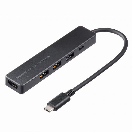 Sanwa Supply TYPE-C-Hub mit HDMI-Anschluss USB-5TCH15BK 4969887783573