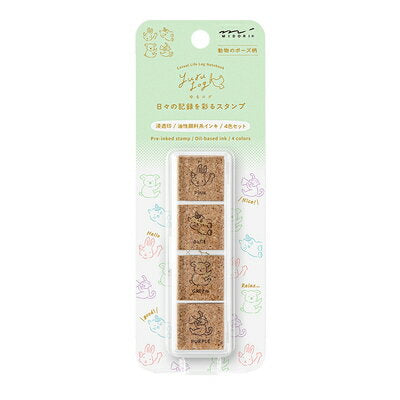 ミドリ スタンプ浸透印ゆるログ 35620006 4902805356206（2セット）