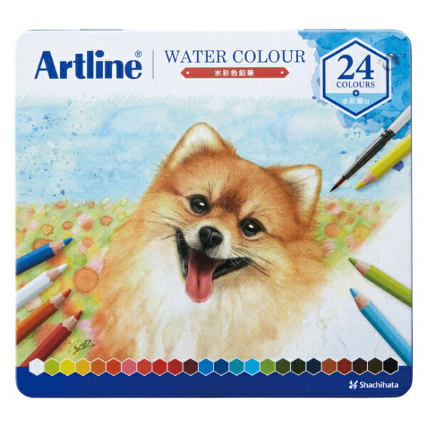 シャチハタ アートライン水彩色鉛 KCP-W24C/H 4974052130182