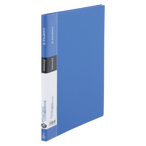 King Jim Clear File Simply Clear File 20P Blau A4 Vertikal 136SP Blau (10 Sets)