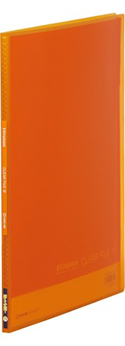キングジム クリアーファイル シンプリーズ（透明）10P A4 186TSPH オレンジ（10セット）