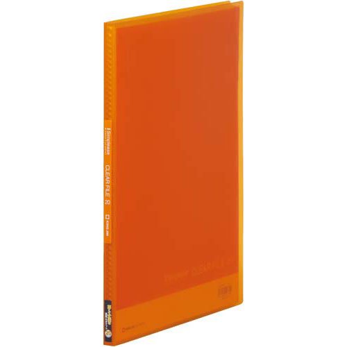 キングジム クリアーファイル シンプリーズクリアーファイル（透明）20Pオレ A4縦型 186TSPオレ（10セット）