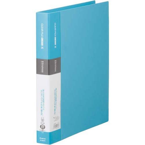 King Jim Clear File Simply Replaceable A4S 25P 138SPW Light Blue (10 Sets)