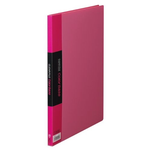 キングジム クリアーファイル カラーベース A4 （S型） 20枚 132C ピンク（10セット）