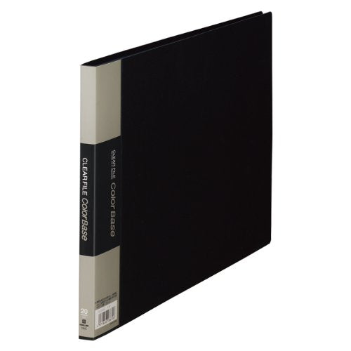 キングジム クリアーファイル カラーベース A4 （E型） 130C 黒（10セット）