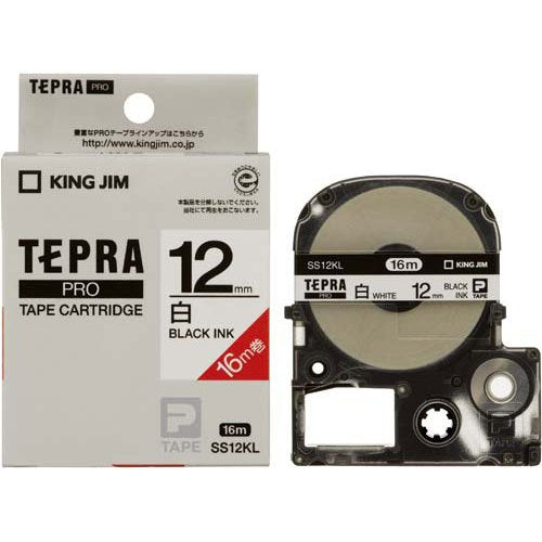 Cartuccia nastro King Jim Tepra PRO tipo lungo 12mm SS12KL (10 set)