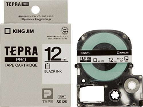 キングジム テープカートリッジ テプラPRO 12mm SS12K（10セット）