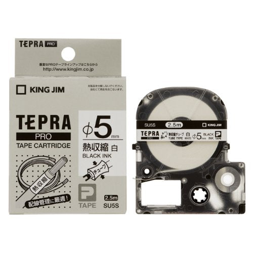 King Jim Tape Cartridge Tepra PRO Krimpkous SU5S (10 sets)