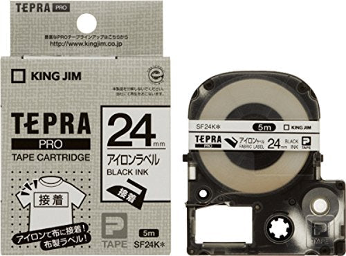King Jim Tape Cartridge Tepra PRO Iron Label 24mm SF24K (10 sets)