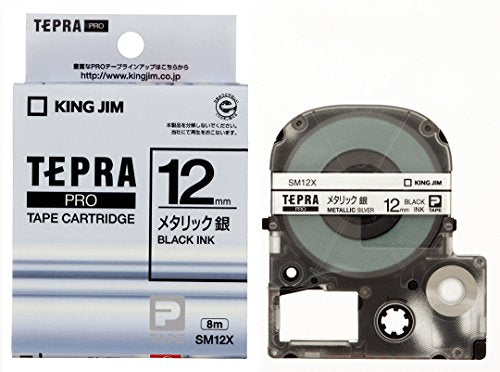 King Jim Tapecartridge Tepra PRO SM12X Metallic Zilver (10 sets)