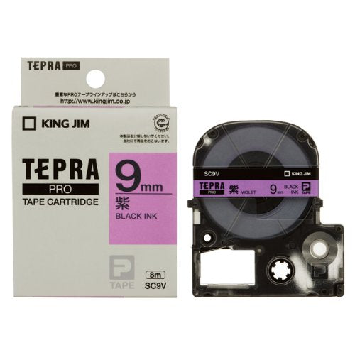 King Jim Tapecartridge Tepra PRO 9mm SC9V Paars (10 sets)