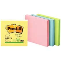 3M Japan Post-it genbrugspapir notesbog 75 x 75 fersken 1 bog (10 sæt)
