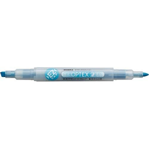 Zebra Highlighter Fluorescent Optex 2 EZ WKT11-BL Blå (10 sæt)